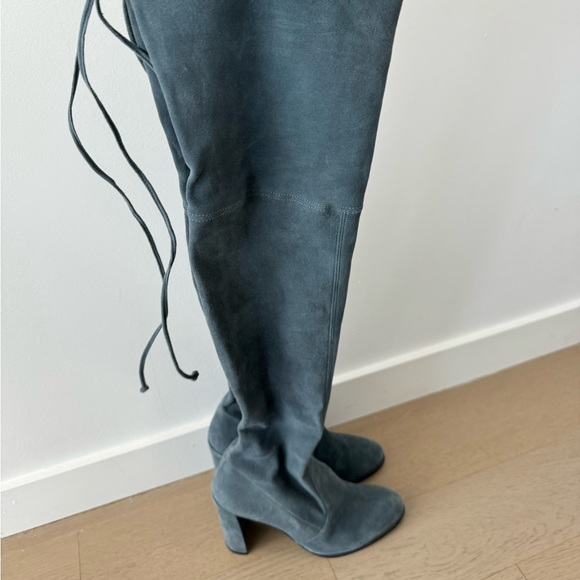 Stuart Weitzman Suede Over the Knee Heeled Boots